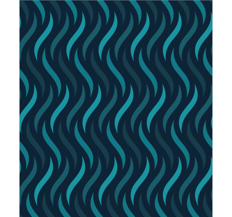 Tenda a rullo blu texture ondulata - TenStickers