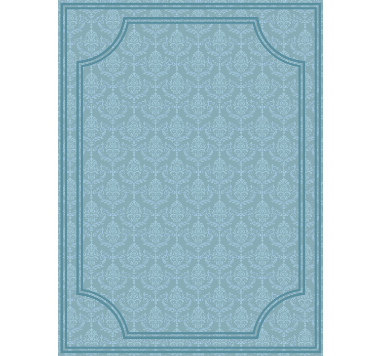 Tenda a rullo blu barocca - TenStickers