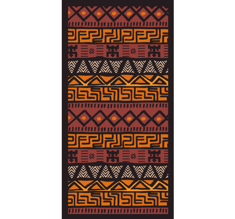 Tenda a rullo camera da letto stile africano - TenStickers