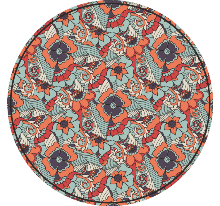 Tenda a rullo camera da letto paisley floreale - TenStickers