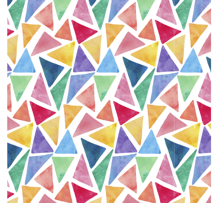 Tenda a rullo camera da letto motivo triangoli colorati - TenStickers