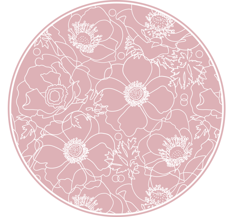 Tenda a rullo camera da letto pittura rosa elegante - TenStickers