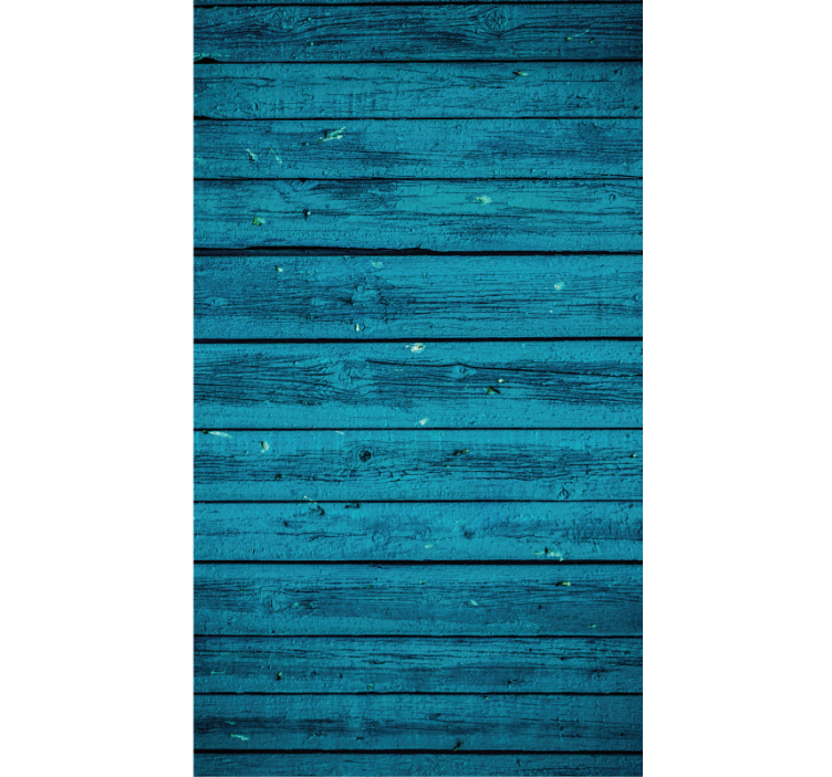 Tenda a rullo camera da letto legno blu - TenStickers