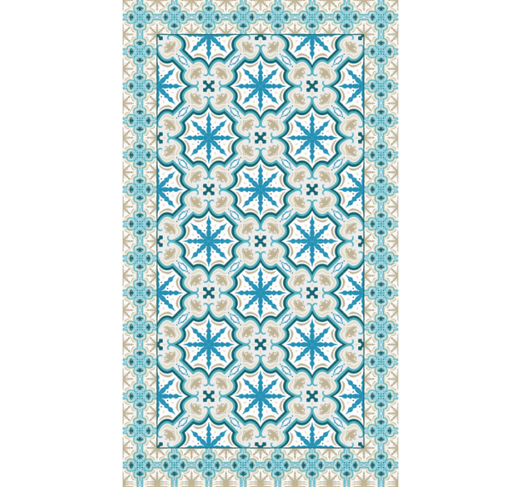 Tenda a rullo camera da letto blu e marrone beija - TenStickers