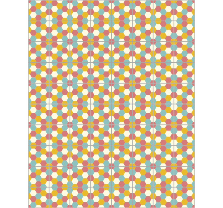 Tenda a rullo camera da letto design geometrico - TenStickers