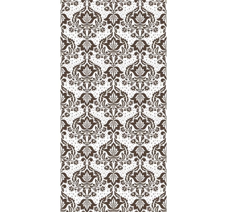 Tenda a rullo camera da letto fiori ornamentali - TenStickers