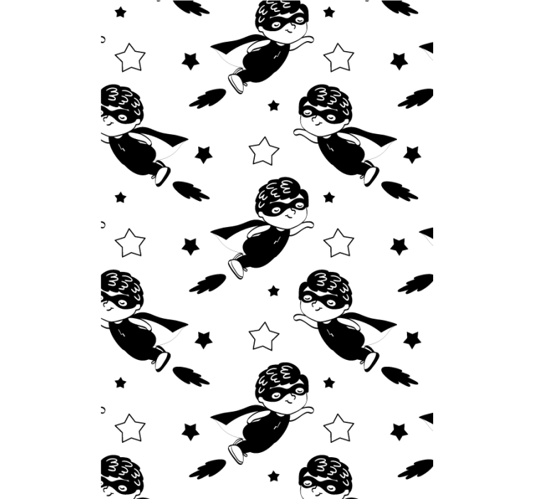 Tenda a rullo neonati modello di volo del supereroe - TenStickers