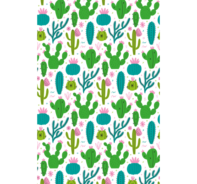 Tenda a rullo cactus modello di illustrazione dei cactus - TenStickers