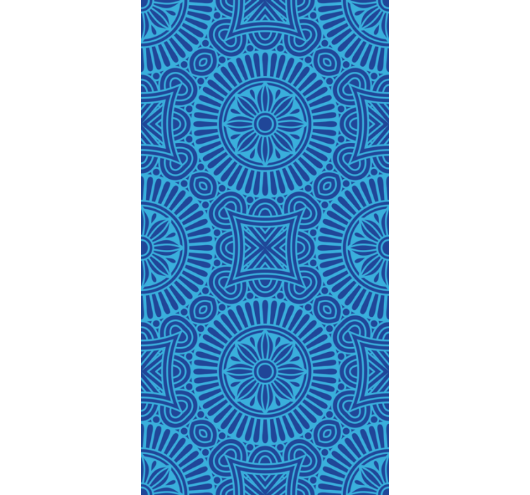 Tende a rullo cameretta Toni blu mandala - TenStickers