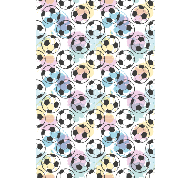 Tenda a rullo calcio palline colorate - TenStickers