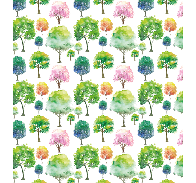 Tenda a rullo alberi modello stagionale - TenStickers