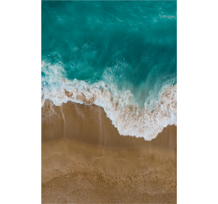 Tenda a rullo con riva e mare - TenStickers