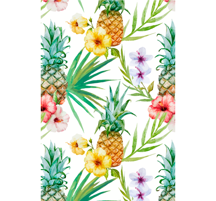Tende a rullo frutta e verdura Ananas dipinto - TenStickers