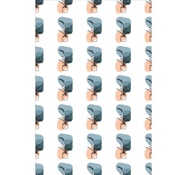 Tenda a rullo fiori design minimalista di orchidee - TenStickers