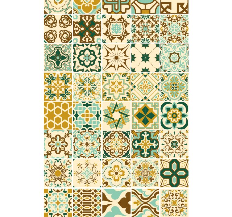 Tende a rullo motivi mosaici geometrici - TenStickers