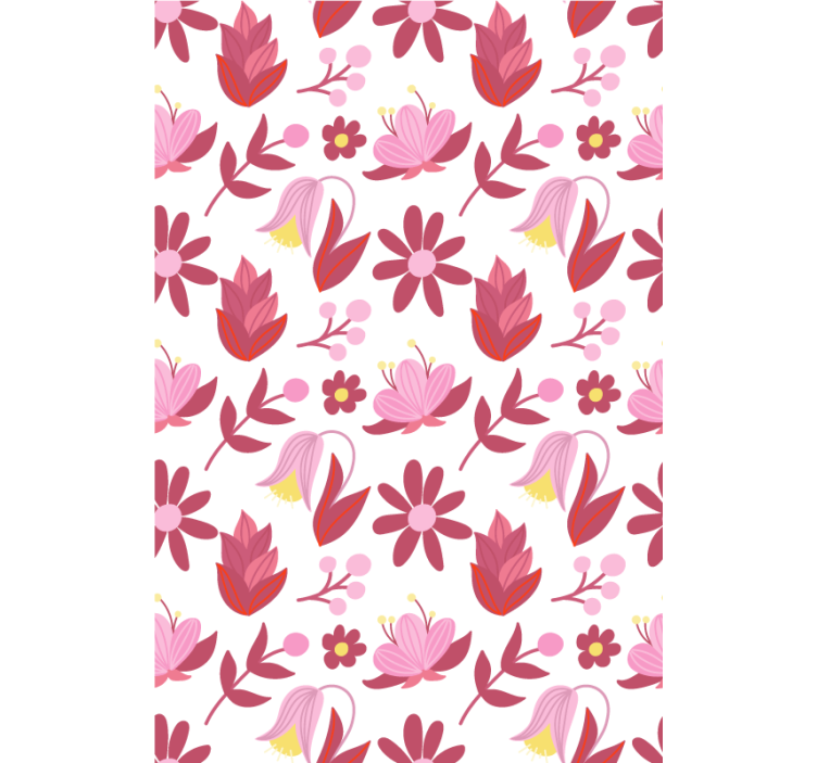 Tenda a rullo fiori e piante motivo floreale - TenStickers