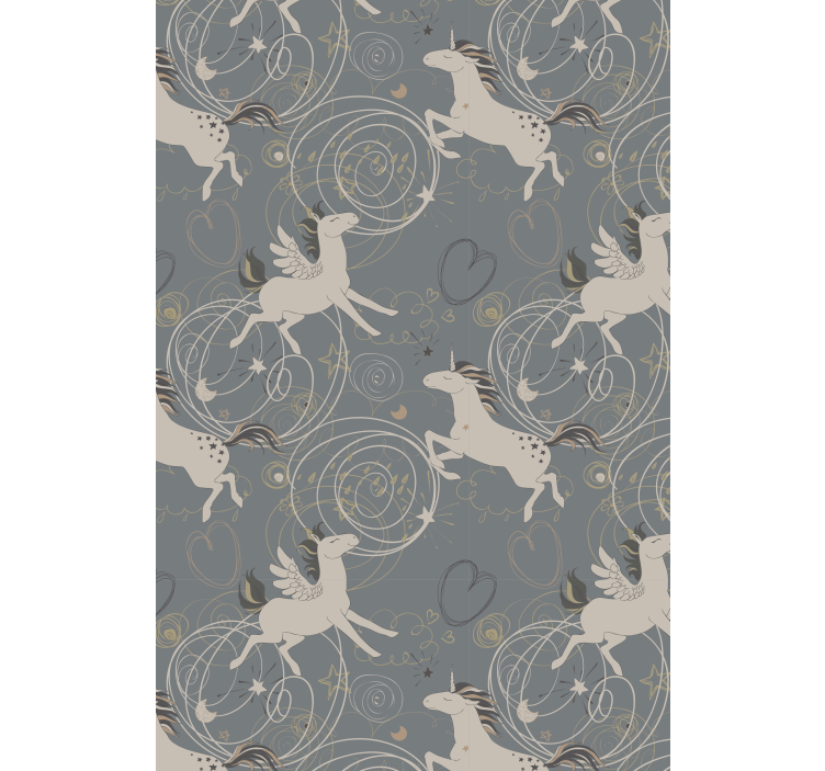 Tenda a rullo cameretta modello unicorni magici - TenStickers