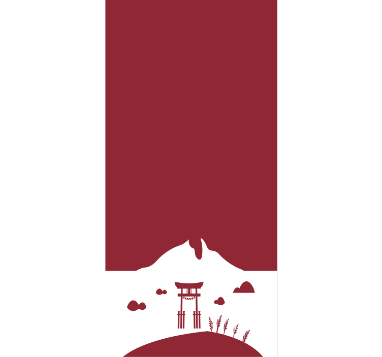 Tenda a rullo scena del cancello della montagna - TenStickers