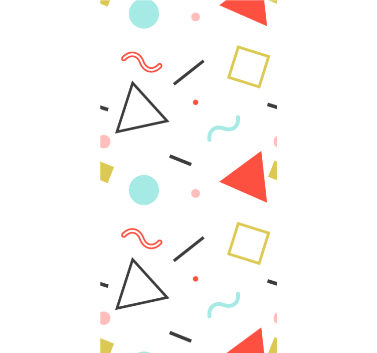 Tenda a rullo moderna forme geometriche minimaliste - TenStickers