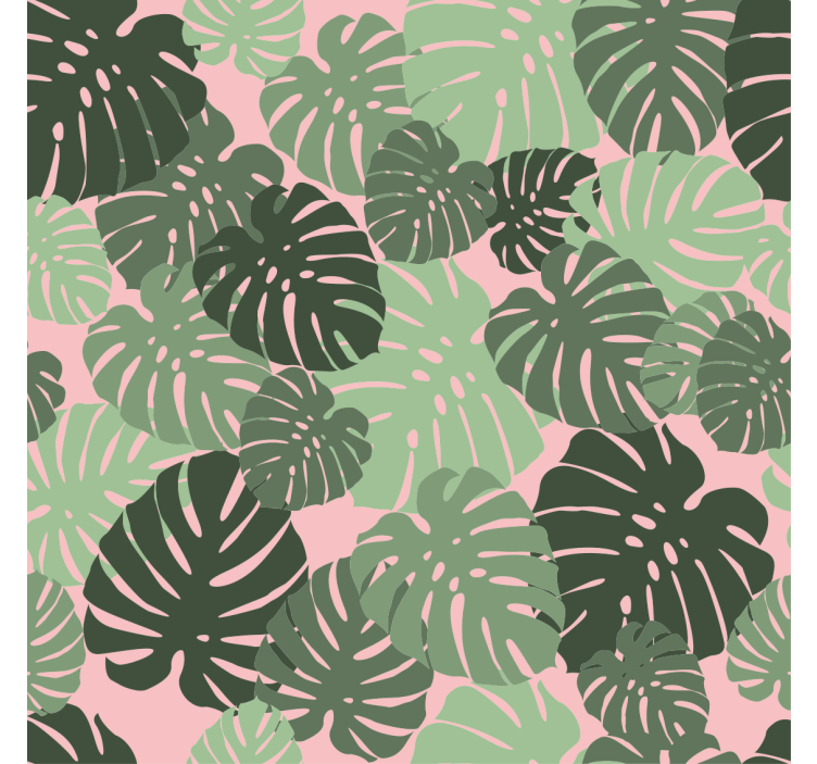Tenda a rullo fiori e piante modello monstera tropicale - TenStickers