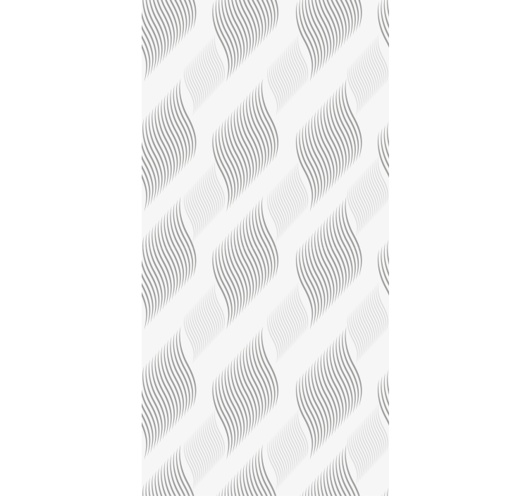 Tenda a rullo elegante motivo ondulato grigio - TenStickers