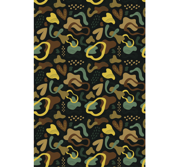 Tende a rullo motivi forme astratte delle foglie - TenStickers