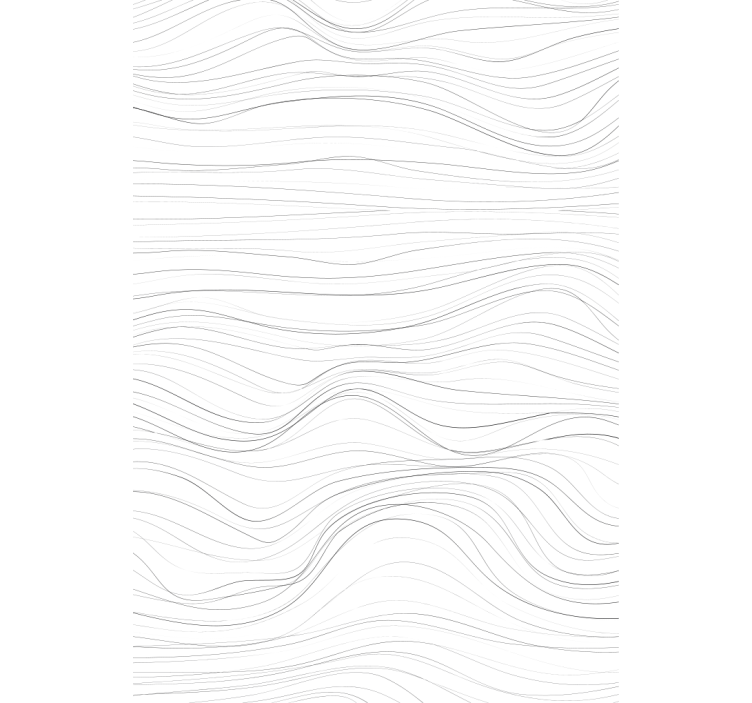 Tenda a rullo con onde fatte in linea - TenStickers