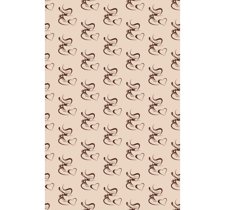 Tende a rullo cucina illustrazione degli amanti del caffè - TenStickers