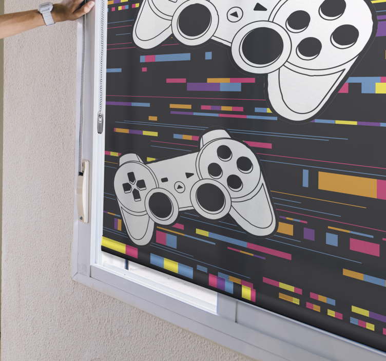 Tenda a rullo Console remota multicolore - TenStickers