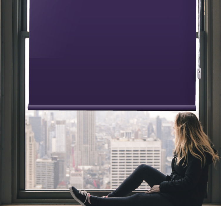 Tenda a rullo oscurante elegante tonalità scura - TenStickers