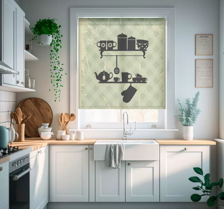 Tende a rullo e scaffali per cucina - TenStickers