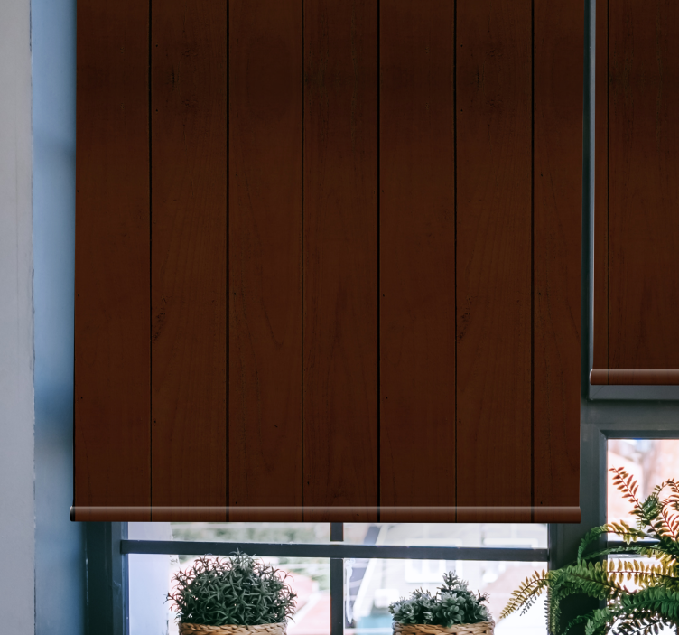 Tende a rullo motivi modello di assi di legno - TenStickers