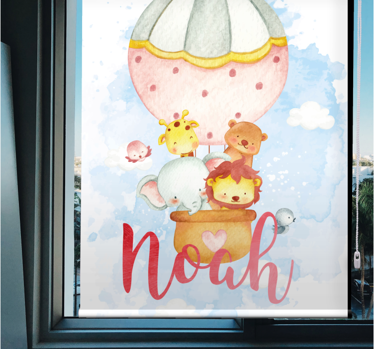Tende a rullo personalizzabili avventura in mongolfiera - TenStickers