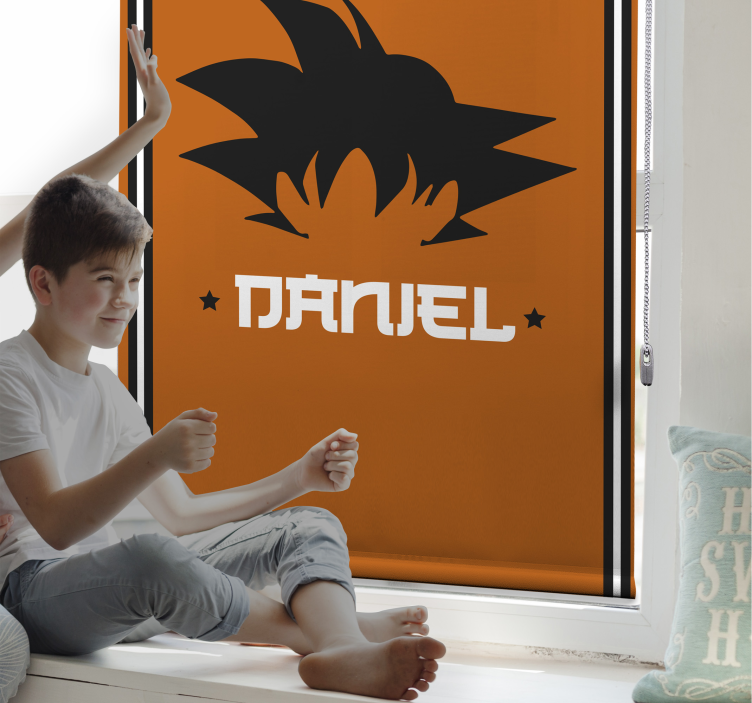 Tende a rullo supereoe goku personalizzabile - TenStickers