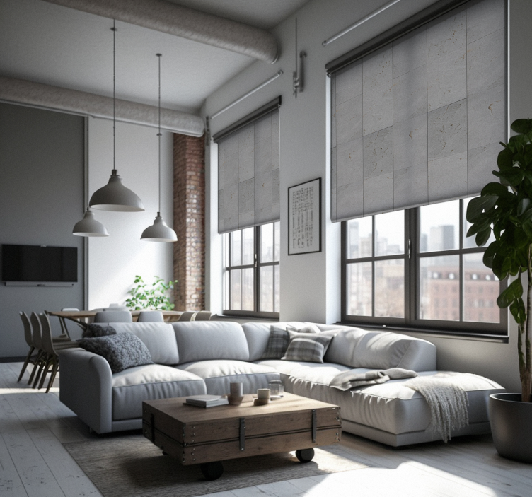 Tende a rullo trame e modelli Collage di cemento - TenStickers