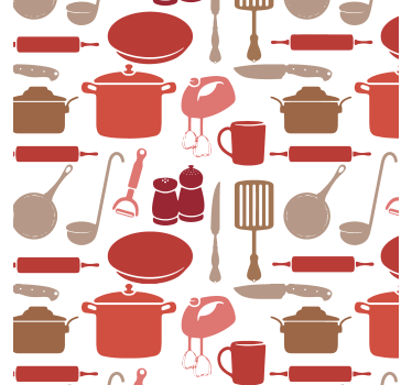 Tenda a rullo cucina attrezzi da cucina - TenStickers