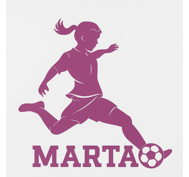 Tenda a rullo cameretta giocatrice di football - TenStickers