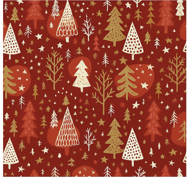 Tenda a rullo soggiorno icone festive verdi - TenStickers