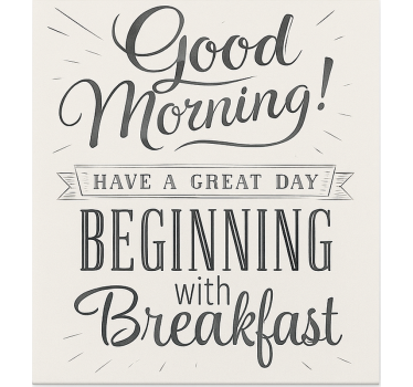 Tenda a rullo sala da pranzo buona colazione - TenStickers