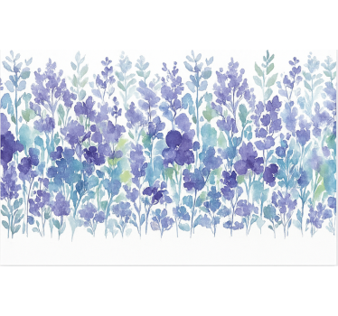 Tenda a rullo sala da pranzo campo di fiori di lavanda - TenStickers