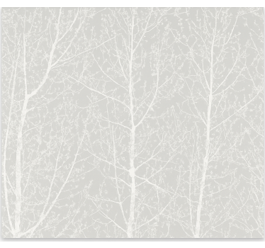 Tenda a rullo sala da pranzo alberi grigi invernali - TenStickers