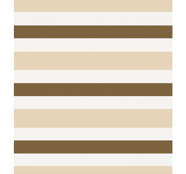 Tenda a rullo sala da pranzo motivo a strisce beige marrone - TenStickers