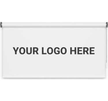 Tenda a rullo per ufficio logo aziendale personalizzato - TenStickers