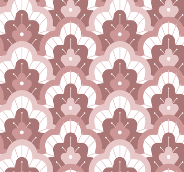 Tenda a rullo sala da pranzo rosa vintage - TenStickers