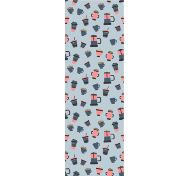 Tenda a rullo cucina motivo caffè da asporto - TenStickers