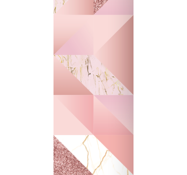 Tenda a rullo sala da pranzo marmo rosa dorato - TenStickers