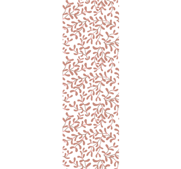 Tenda a rullo sala da pranzo foglie piccole terracotta - TenStickers