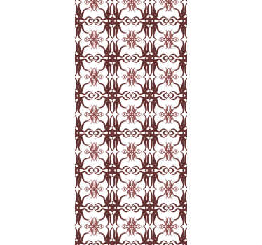 Tenda a rullo sala da pranzo design damascato originale - TenStickers