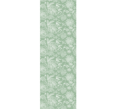 Tenda a rullo sala da pranzo stile floreale verde - TenStickers