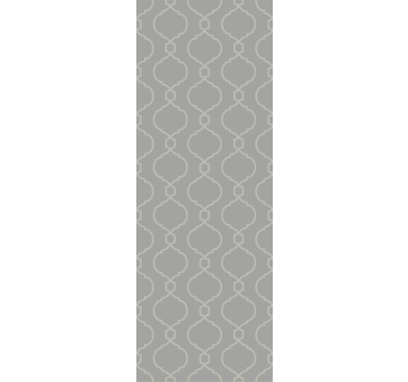 Tenda a rullo sala da pranzo motivo geometrico grigio - TenStickers